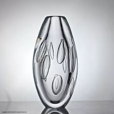 Buy Adam Aaronson Lead Crystal Glass Studio Vase • 135£
