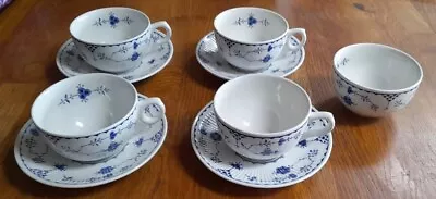 Buy 4 Vintage  Denmark  By Furnivals Cups & Saucers + Sugar Bowl • 22£