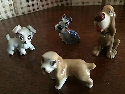 Buy Wade Disney Character Animals ~ Dogs From Lady & The Tramp X 4  • 15.50£