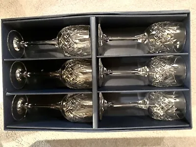 Buy Vintage Bohemia Crystal Wine Glasses Set Of 6. Excellent Condition. • 30£