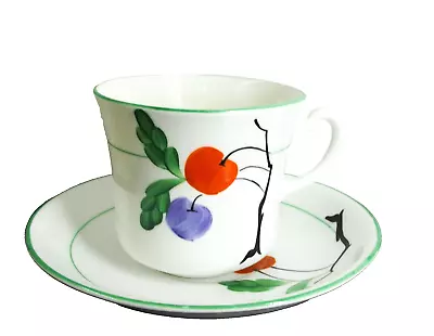 Buy Art Deco Hand Painted Porcelain Osborne China Cup And Saucer • 25£