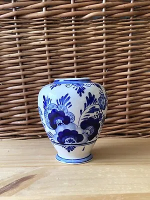 Buy Delft Vase Blue & White Jar Vase Pottery • 8£