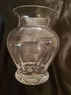Buy Dartington, Vintage  Lead Crystal Cut Glass Vase, Ripple Effect, • 10£