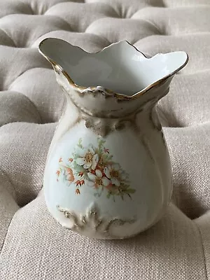 Buy Vintage W.H. Grindley & Co.England Semi Porcelain Ivory With Gold Trim Vase 6” • 13.99£