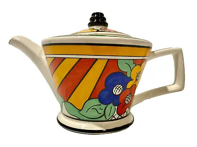 Buy Clarice Cliff's Art Deco  'Bizarre Ware'  Inspired Teapot By Past Times • 43.50£