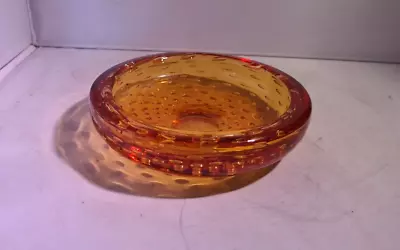 Buy Whitefriars Orange Bubble Glass Bowl • 9.99£