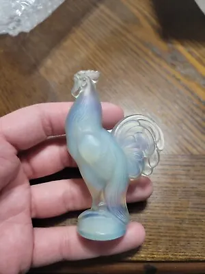 Buy Sabino Glass France Opalescent Rooster Figurine • 61.73£