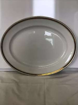 Buy Losolware Keeling & Co Burslem Large Gilt Edged Oval Serving Plate 40.5 X 32cms • 9.99£