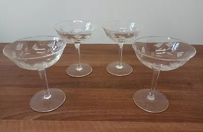 Buy Four Champagne Glasses - 1950s • 25£