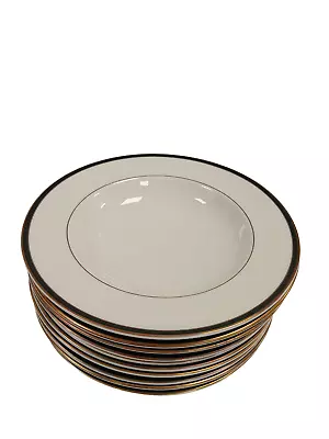 Buy Royal Doulton Oxford Black Set Of 10 Soup Bowls/Dishes Fine China Dining Home • 9.99£