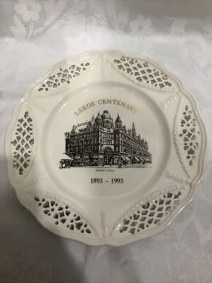 Buy Peter Jones Leeds Centenary 1993 Collector Plate Market Hall Leeds Creamware • 14.95£