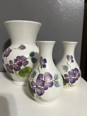 Buy E Radford Vintage Pottery Vase Hand Painted Vase Made In England Lot 3 • 28.39£