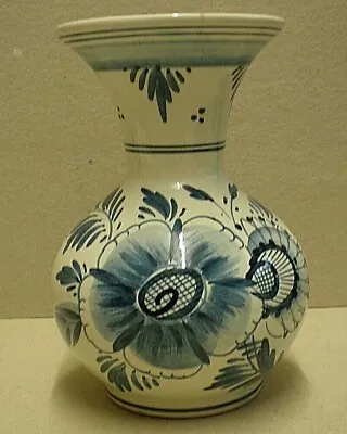 Buy Vintage Delft Vase With Floral Decoration (DB2) • 32£