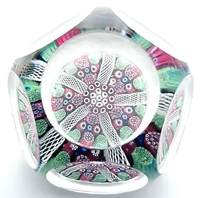 Buy A Rare Stunning Whitefriars Lace Twist  1972 Date Cane Glass Paperweight • 150£