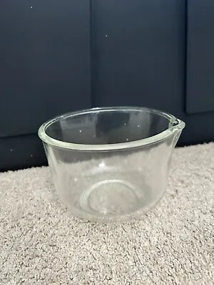 Buy Vintage Clear Glass Fire King Mixing Bowl Made In USA • 2.89£