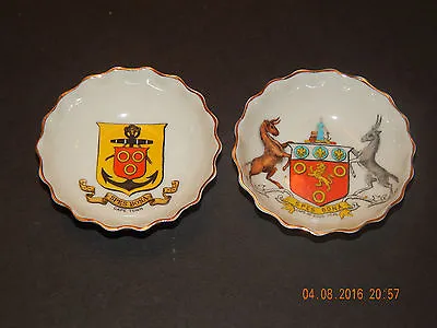 Buy 2 W H Goss Crested China Pin Dishes Cape Of Good Hope & Cape Town • 15£