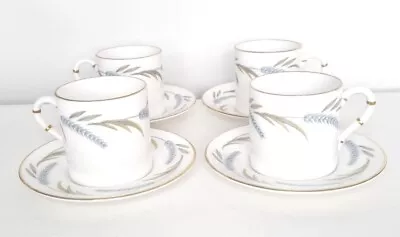 Buy Royal Worcester Harvest Ring 4 Fine Bone China Demitasse Coffee Cups And Saucers • 18£