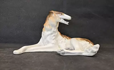 Buy Vintage Lomonosov Porcelain Figure Of A Borzoi Russian Wolfhound • 24.95£