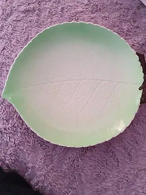 Buy Carlton Ware Green Leaf Shape Vintage Collectable Plate  • 4.99£