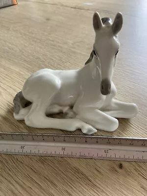Buy Vintage USSR Russia Lomonosov Figurine - Grey Foal Horse • 1.20£