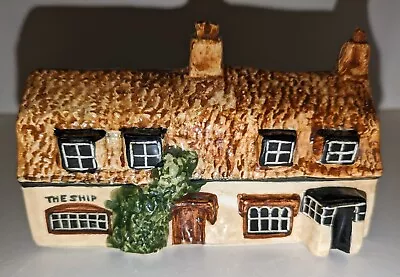 Buy Vintage Sulleys Ceramics Miniature Building The Ship Pub Kirby Le Soken Essex  • 15£