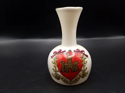 Buy Crested China - BARNSTAPLE Crest - Long Necked Vase -Arcadian . • 6£