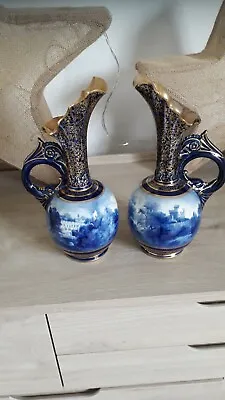 Buy Royal Doulton Burslem Pair Of Original Antique Vases • 184.99£