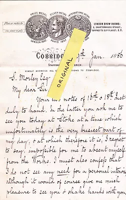 Buy Cobridge Pottery Potter Potteries Staffordshire 1886 Letter Brownfield China • 29.99£