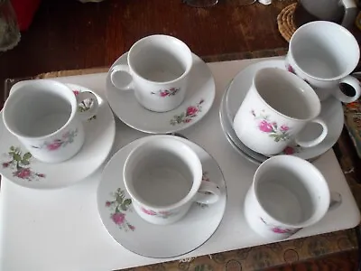 Buy Cup And Saucer Set Of 6 For Tea/coffee (Made In China) From 1980's New • 6£