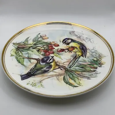 Buy Decorative Plate By Royal Vale, Bone China, Titmouse Eating Berries Pattern • 3.75£