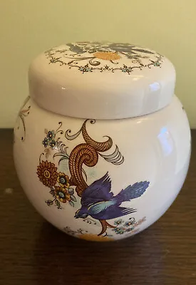 Buy  Vintage Sadler Ginger Jar With A Lid.  Bird And Flower  Design . • 10£