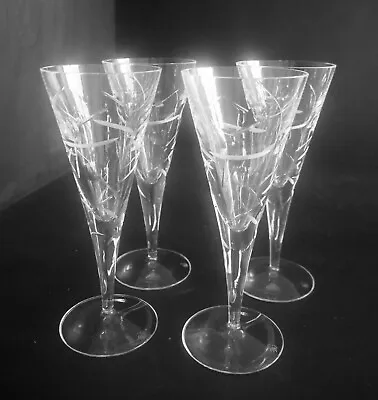 Buy Four Royal Doulton Crystal Lunar Wine Glass – 21.5cms  Tall • 65£