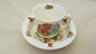 Buy Royal Kent Child's Honey Bears Bowl And Cup  Staffordshire England Bone China • 19.99£