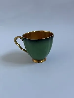 Buy Carlton Ware Gorgeous Emerald Green And Gold Cup 1930s • 22.49£
