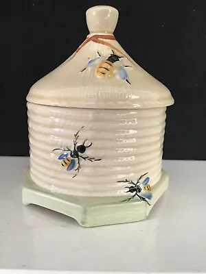 Buy Crown Devon Pottery - Bee Decorated Honey Pot - No 509 • 10£