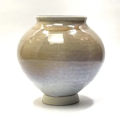 Buy French Country Lavender Beige Vase Studio Pottery Hand Thrown Clay Ceramic 6.5” • 33.70£