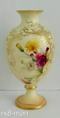 Buy 1901 Superb Grainger & Co Royal China Works Worcester Handpainted Vase #2 • 10.50£
