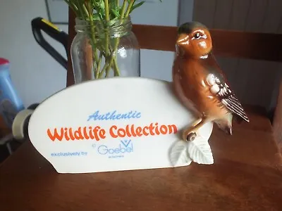 Buy Goebel W. Germany Authentic Wildlife Collection Shop Display China Sign A/F • 9.99£