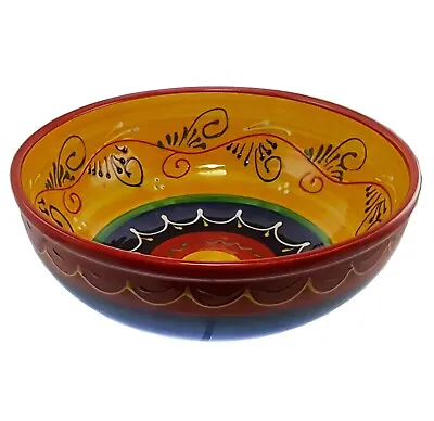 Buy Extra Large Deep Bowl 32 Cm X 12 Cm Spanish Handmade Ceramic Pottery  • 32.99£