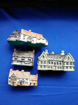 Buy Vintage Tey Pottery Houses X 4 Very Good Condition No Cracks Or Chips • 30£