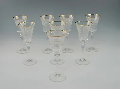 Buy Set Of 8 Mikasa Crystal ANTIQUE LACE Water Goblets • 145.58£