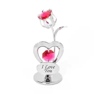Buy Crystocraft Heart And Tulip Ornament  I Love You  • 14.95£