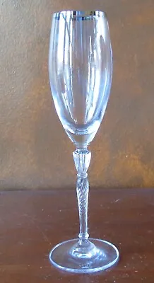 Buy Royal Doulton Oxford Platinum Rim 9 ½” Fluted Champagne Goblet(s) • 12.48£