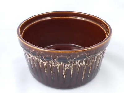 Buy Vintage Honiton Pottery Brown Lava Drip/Honeycomb Glazed Bowl/Jardiniere 18cm • 8.50£