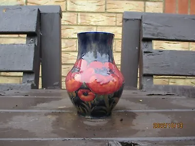 Buy Moorcroft  Pottery Early Ocher Big Poppy Vase • 525£