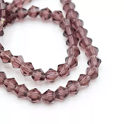 Buy Faceted Bicone Crystal Glass Beads 4mm,6mm,8mm - Pick Colour • 2.95£