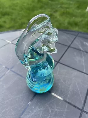 Buy Vintage Mdina Glass Seahorse Paper Weight 6  Tall. • 10£