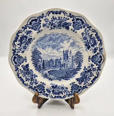 Buy Enoch Wedgewood Plate Royal Homes Of Britain Tunstall Ltd Blue And White Vintage • 12.95£