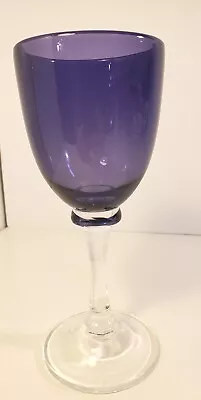 Buy Thick And Heavy Amethyst Wine Glasses Purple Water Goblets 8 Oz 8  Tall • 13.23£