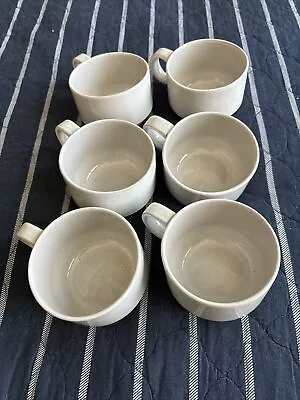 Buy Midwinter Cream Stoneware Set Of 6 Coffee/Tea Cups. Wedgewood Group England. • 19.45£